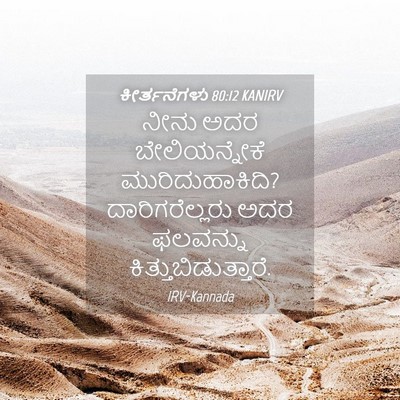 Picture 04 - ಕೀರ್ತನೆಗಳು 80:12 KANIRV - ನೀನು ಅದರ - Bible Verse Picture