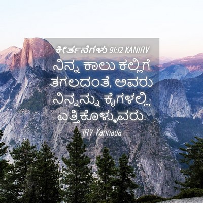 Picture 04 - ಕೀರ್ತನೆಗಳು 91:12 KANIRV - ನಿನ್ನ ಕಾಲು - Bible Verse Picture