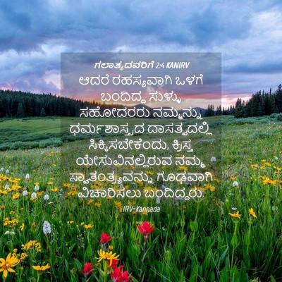 Picture 04 - ಗಲಾತ್ಯದವರಿಗೆ 2:4 KANIRV - ಆದರೆ ರಹಸ್ಯವಾಗಿ - Bible Verse Picture