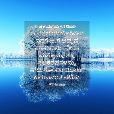 Picture 04 - ಜೆಕರ್ಯನು 11:15 KANIRV - ಆ ಮೇಲೆ ಯೆಹೋವನು - Bible Verse Picture