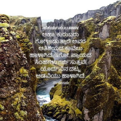 Picture 04 - ಜೆಕರ್ಯನು 11:3 KANIRV - ಆಹಾ, ಕುರುಬರು - Bible Verse Picture