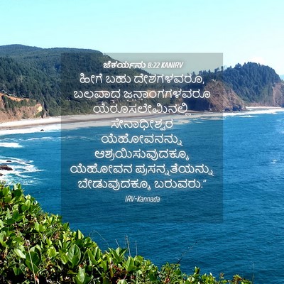 Picture 04 - ಜೆಕರ್ಯನು 8:22 KANIRV - ಹೀಗೆ ಬಹು ದೇಶಗಳವರೂ, - Bible Verse Picture