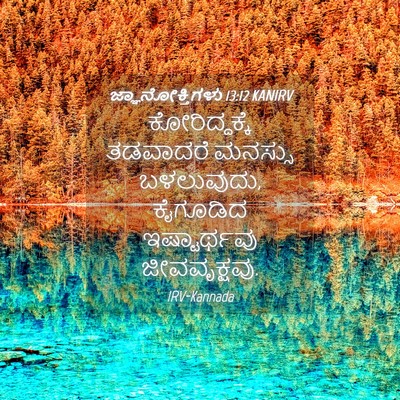 Picture 04 - ಜ್ಞಾನೋಕ್ತಿಗಳು 13:12 KANIRV - ಕೋರಿದ್ದಕ್ಕೆ - Bible Verse Picture
