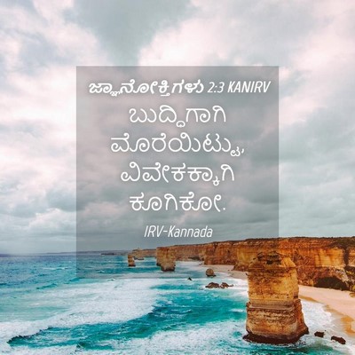 Picture 04 - ಜ್ಞಾನೋಕ್ತಿಗಳು 2:3 KANIRV - ಬುದ್ಧಿಗಾಗಿ - Bible Verse Picture