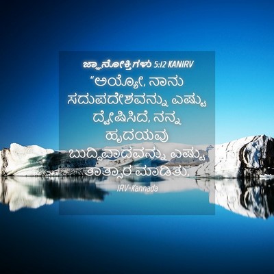 Picture 04 - ಜ್ಞಾನೋಕ್ತಿಗಳು 5:12 KANIRV - “ಅಯ್ಯೋ, ನಾನು - Bible Verse Picture