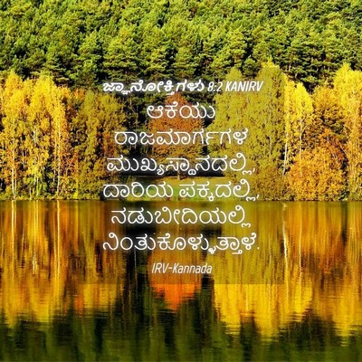 Picture 04 - ಜ್ಞಾನೋಕ್ತಿಗಳು 8:2 KANIRV - ಆಕೆಯು ರಾಜಮಾರ್ಗಗಳ - Bible Verse Picture