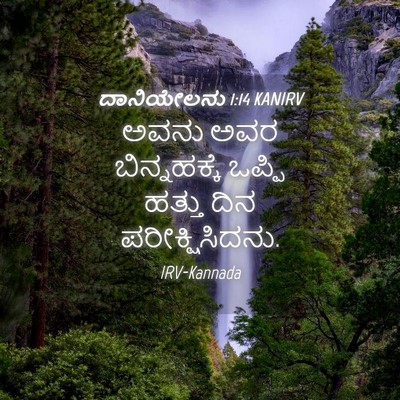 Picture 04 - ದಾನಿಯೇಲನು 1:14 KANIRV - ಅವನು ಅವರ - Bible Verse Picture