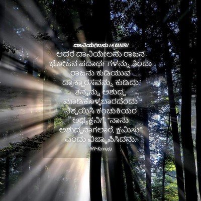 Picture 04 - ದಾನಿಯೇಲನು 1:8 KANIRV - ಆದರೆ ದಾನಿಯೇಲನು - Bible Verse Picture