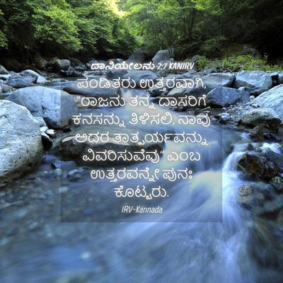 Picture 04 - ದಾನಿಯೇಲನು 2:7 KANIRV - ಪಂಡಿತರು - Bible Verse Picture