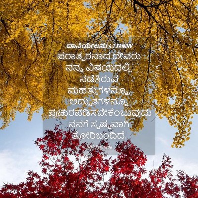 Picture 04 - ದಾನಿಯೇಲನು 4:2 KANIRV - ಪರಾತ್ಪರನಾದ ದೇವರು - Bible Verse Picture