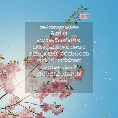 Picture 04 - ದಾನಿಯೇಲನು 6:6 KANIRV - ಹೀಗೆ ಆ - Bible Verse Picture