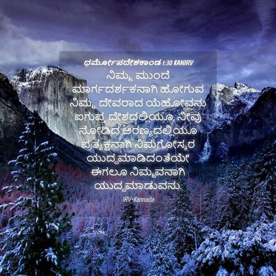 Picture 04 - ಧರ್ಮೋಪದೇಶಕಾಂಡ 1:30 KANIRV - ನಿಮ್ಮ ಮುಂದೆ - Bible Verse Picture