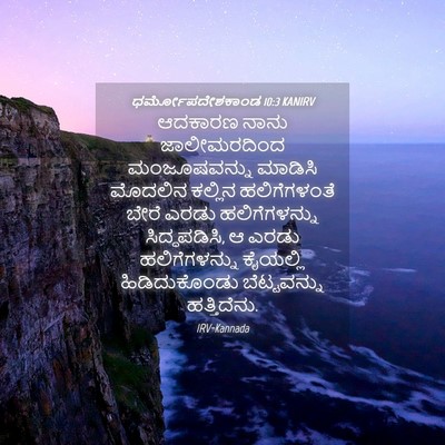 Picture 04 - ಧರ್ಮೋಪದೇಶಕಾಂಡ 10:3 KANIRV - ಆದಕಾರಣ ನಾನು - Bible Verse Picture