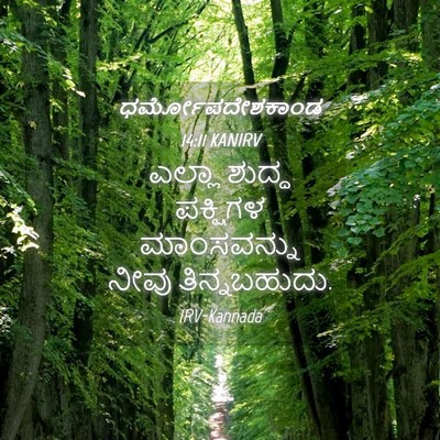 Picture 04 - ಧರ್ಮೋಪದೇಶಕಾಂಡ 14:11 KANIRV - ಎಲ್ಲಾ ಶುದ್ಧ - Bible Verse Picture