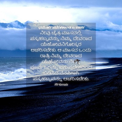 Picture 04 - ಧರ್ಮೋಪದೇಶಕಾಂಡ 16:1 KANIRV - ನೀವು ಚೈತ್ರ - Bible Verse Picture