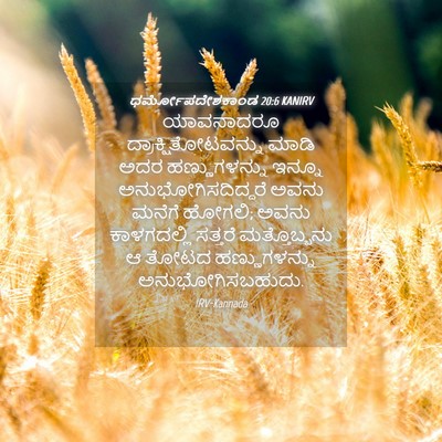 Picture 04 - ಧರ್ಮೋಪದೇಶಕಾಂಡ 20:6 KANIRV - ಯಾವನಾದರೂ - Bible Verse Picture