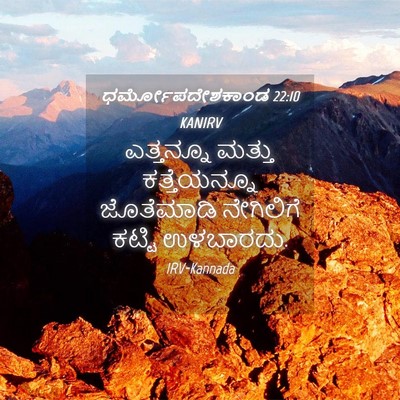 Picture 04 - ಧರ್ಮೋಪದೇಶಕಾಂಡ 22:10 KANIRV - ಎತ್ತನ್ನೂ ಮತ್ತು - Bible Verse Picture