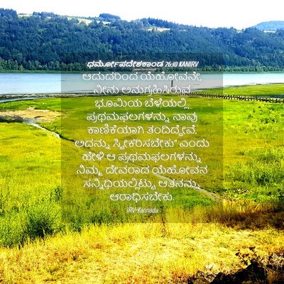 Picture 04 - ಧರ್ಮೋಪದೇಶಕಾಂಡ 26:10 KANIRV - ಆದುದರಿಂದ ಯೆಹೋವನೇ, - Bible Verse Picture