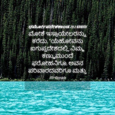 Picture 04 - ಧರ್ಮೋಪದೇಶಕಾಂಡ 29:2 KANIRV - ಮೋಶೆ - Bible Verse Picture