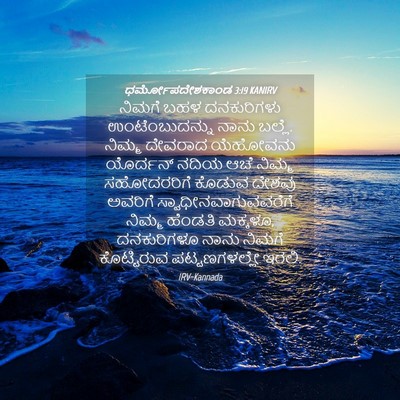 Picture 04 - ಧರ್ಮೋಪದೇಶಕಾಂಡ 3:19 KANIRV - ನಿಮಗೆ ಬಹಳ - Bible Verse Picture