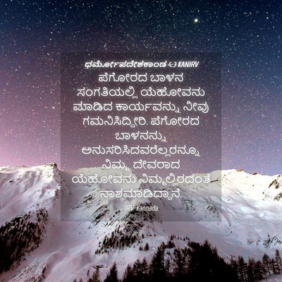 Picture 04 - ಧರ್ಮೋಪದೇಶಕಾಂಡ 4:3 KANIRV - ಪೆಗೋರದ ಬಾಳನ - Bible Verse Picture