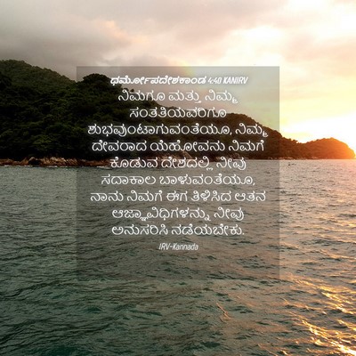 Picture 04 - ಧರ್ಮೋಪದೇಶಕಾಂಡ 4:40 KANIRV - ನಿಮಗೂ ಮತ್ತು ನಿಮ್ಮ - Bible Verse Picture