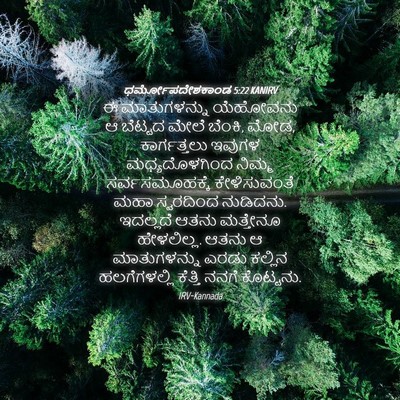 Picture 04 - ಧರ್ಮೋಪದೇಶಕಾಂಡ 5:22 KANIRV - ಈ ಮಾತುಗಳನ್ನು - Bible Verse Picture