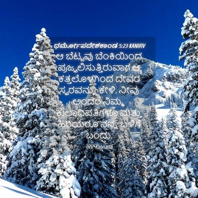 Picture 04 - ಧರ್ಮೋಪದೇಶಕಾಂಡ 5:23 KANIRV - ಆ ಬೆಟ್ಟವು - Bible Verse Picture