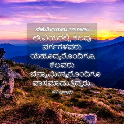Picture 04 - ನೆಹೆಮೀಯನು 11:36 KANIRV - ಲೇವಿಯರಲ್ಲಿ ಕೆಲವು - Bible Verse Picture