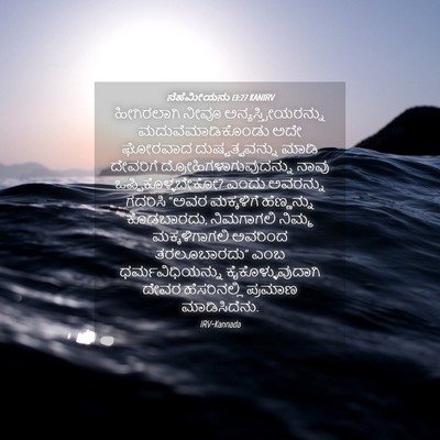 Picture 04 - ನೆಹೆಮೀಯನು 13:27 KANIRV - ಹೀಗಿರಲಾಗಿ ನೀವೂ - Bible Verse Picture