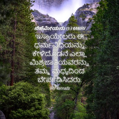 Picture 04 - ನೆಹೆಮೀಯನು 13:3 KANIRV - ಇಸ್ರಾಯೇಲರು ಈ - Bible Verse Picture