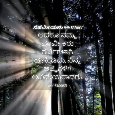Picture 04 - ನೆಹೆಮೀಯನು 9:16 KANIRV - ಆದರೂ ನಮ್ಮ - Bible Verse Picture