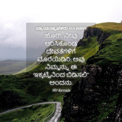 Picture 04 - ನ್ಯಾಯಸ್ಥಾಪಕರು 10:14 KANIRV - ಹೋಗಿ, ನೀವು - Bible Verse Picture
