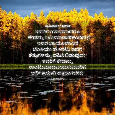 Picture 04 - ಪ್ರಕಟಣೆ 11:5 KANIRV - ಇವರಿಗೆ ಯಾವನಾದರೂ - Bible Verse Picture
