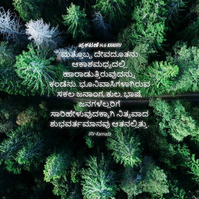 Picture 04 - ಪ್ರಕಟಣೆ 14:6 KANIRV - ಮತ್ತೊಬ್ಬ ದೇವದೂತನು - Bible Verse Picture