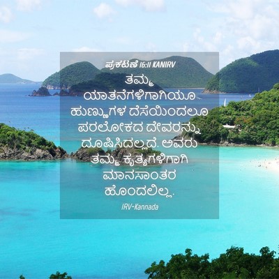 Picture 04 - ಪ್ರಕಟಣೆ 16:11 KANIRV - ತಮ್ಮ - Bible Verse Picture