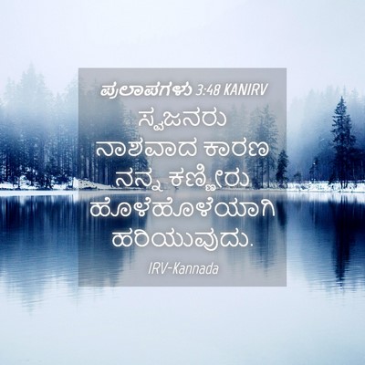 Picture 04 - ಪ್ರಲಾಪಗಳು 3:48 KANIRV - ಸ್ವಜನರು ನಾಶವಾದ - Bible Verse Picture