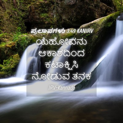Picture 04 - ಪ್ರಲಾಪಗಳು 3:49 KANIRV - ಯೆಹೋವನು ಆಕಾಶದಿಂದ - Bible Verse Picture