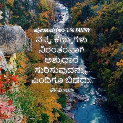 Picture 04 - ಪ್ರಲಾಪಗಳು 3:50 KANIRV - ನನ್ನ ಕಣ್ಣುಗಳು - Bible Verse Picture
