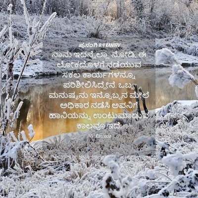 Picture 04 - ಪ್ರಸಂಗಿ 8:9 KANIRV - ನಾನು ಇದನ್ನೆಲ್ಲಾ - Bible Verse Picture