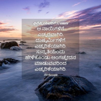 Picture 04 - ಫಿಲಿಪ್ಪಿಯವರಿಗೆ 3:2 KANIRV - ಆ ನಾಯಿಗಳಿಗೆ - Bible Verse Picture