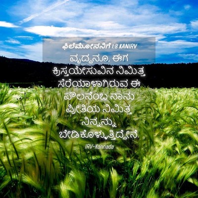 Picture 04 - ಫಿಲೆಮೋನನಿಗೆ 1:8 KANIRV - ವೃದ್ಧನೂ, ಈಗ - Bible Verse Picture