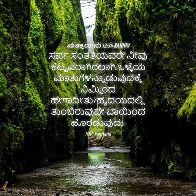 Picture 04 - ಮತ್ತಾಯನು 12:34 KANIRV - ಸರ್ಪ ಸಂತತಿಯವರೇ - Bible Verse Picture