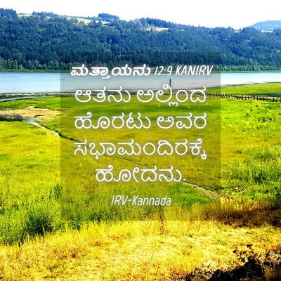 Picture 04 - ಮತ್ತಾಯನು 12:9 KANIRV - ಆತನು ಅಲ್ಲಿಂದ - Bible Verse Picture