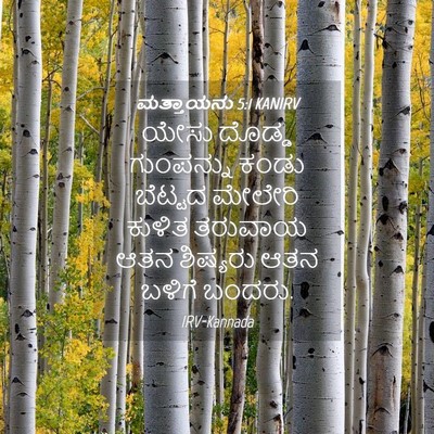 Picture 04 - ಮತ್ತಾಯನು 5:1 KANIRV - ಯೇಸು ದೊಡ್ಡ - Bible Verse Picture