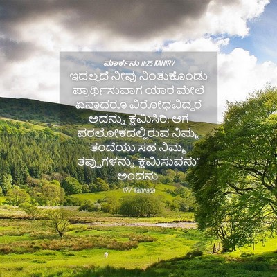 Picture 04 - ಮಾರ್ಕನು 11:25 KANIRV - ಇದಲ್ಲದೆ ನೀವು - Bible Verse Picture