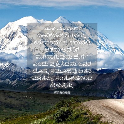 Picture 04 - ಮಾರ್ಕನು 12:37 KANIRV - ದಾವೀದನೇ ಆತನನ್ನು - Bible Verse Picture