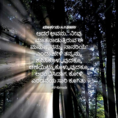 Picture 04 - ಮಾರ್ಕನು 14:71 KANIRV - ಆದರೆ ಅವನು, “ನೀವು - Bible Verse Picture