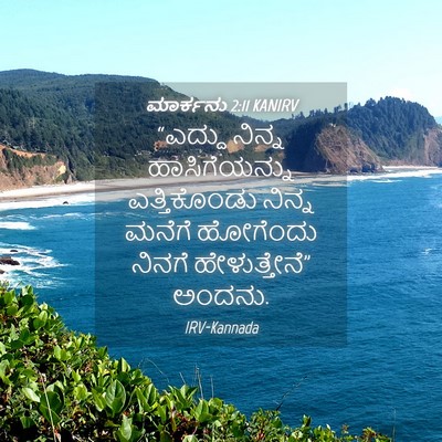 Picture 04 - ಮಾರ್ಕನು 2:11 KANIRV - “ಎದ್ದು ನಿನ್ನ - Bible Verse Picture
