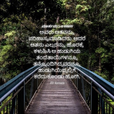 Picture 04 - ಮಾರ್ಕನು 5:40 KANIRV - ಅವರು ಆತನನ್ನು - Bible Verse Picture